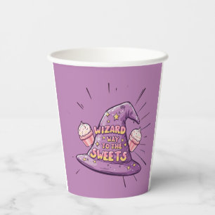 Gobelets En Papier Fille Halloween - Le chemin du sorcier vers les do