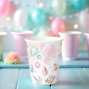 Gobelets En Papier Fille spa Fête Anniversaire