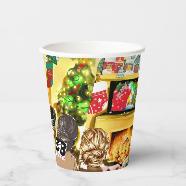 Gobelets En Papier Films de Noël (Recto)