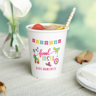 Gobelets En Papier Finale Coupe du papier Fiesta Bachelorette Party -