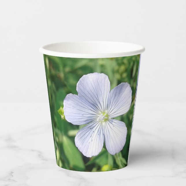 Gobelets En Papier Fleur de lin écologique (Recto)