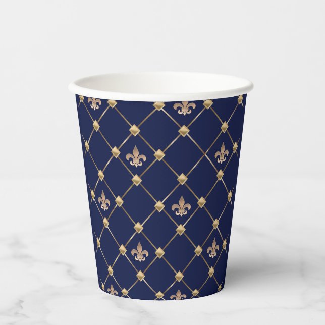 Gobelets En Papier Fleur de Lis (Recto)