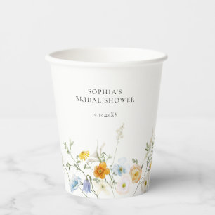 Gobelets En Papier Fleur sauvage précis