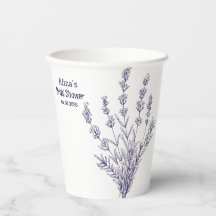 Fleurs de lavande française personnalisées Cups en