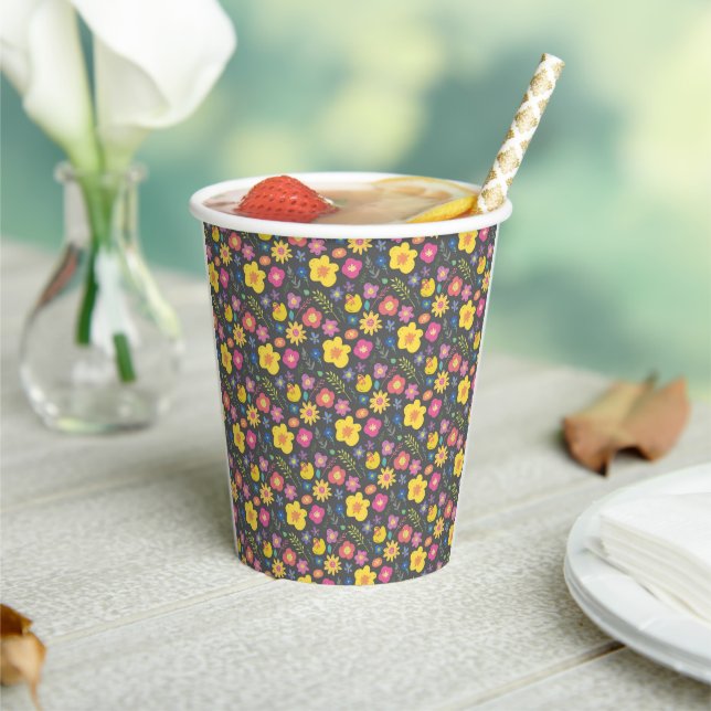 Gobelets En Papier Fleurs de saison (Insitu)