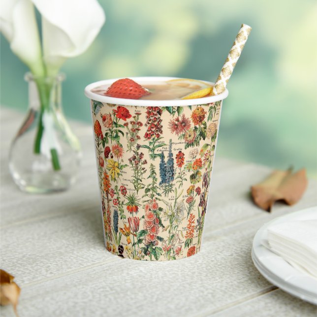 Gobelets En Papier Fleurs vintages  (Insitu)