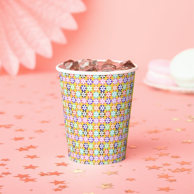 Gobelets En Papier floral (Insitu)