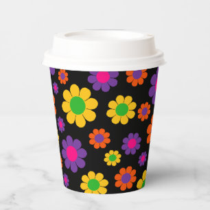 Gobelets en papier Flower Power