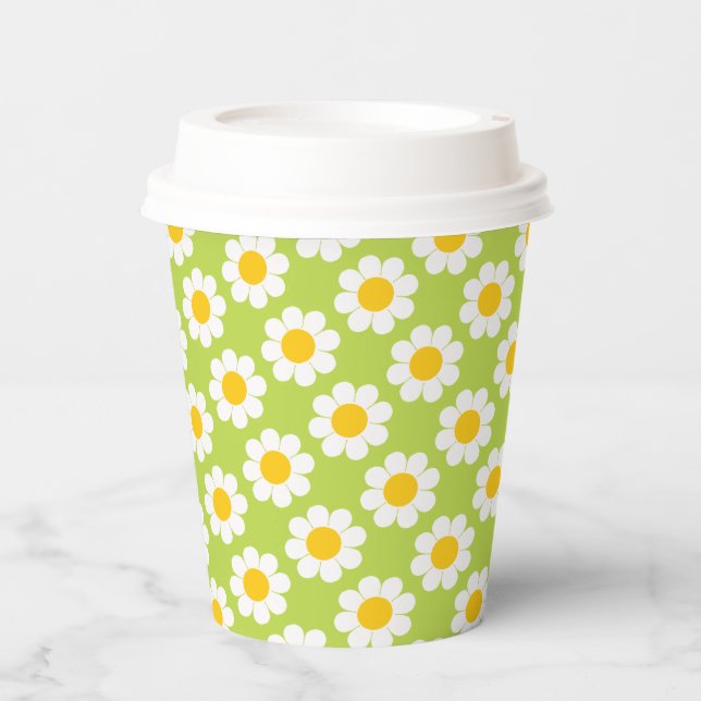 Gobelets en papier Flower Power (Recto)