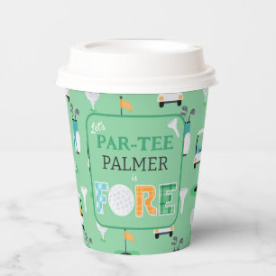 Gobelets En Papier Fore, 4e anniversaire Let's Par-tee Golf Party