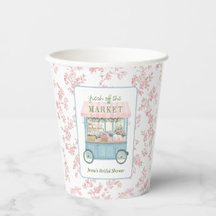 Gobelets En Papier Fraîchement du marché Fête des mariées de l'agricu