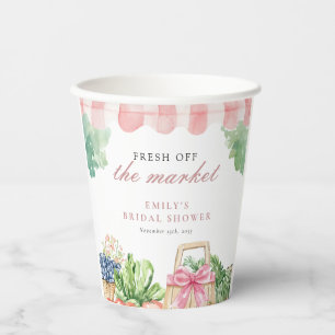 Gobelets En Papier Frais Sorti du Marché Enterrement de Vie de Jeune