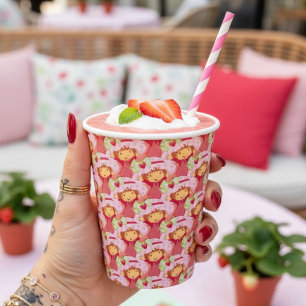 Gobelets En Papier Fraise