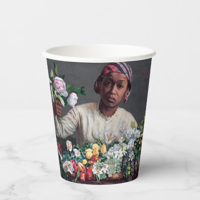 Gobelets En Papier Frédéric Bazille - Jeune femme aux pivoines (Recto)