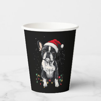 Gobelets En Papier French Bulldog Christmas Lights Xmas Dogs Gifts Me