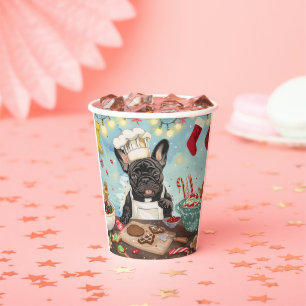 Gobelets En Papier French Bulldog Holiday Baking : Noël festif
