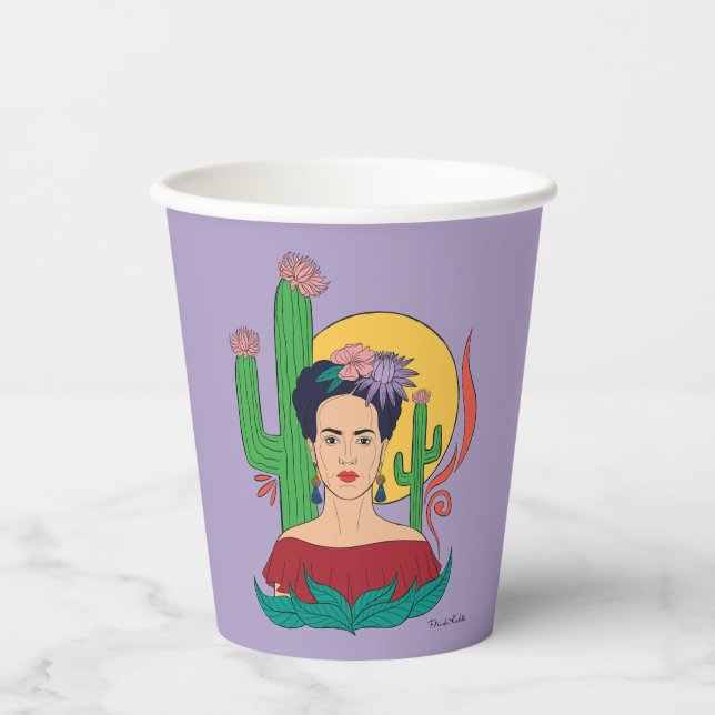 Gobelets En Papier Frida Kahlo Desert Graphic (Recto)