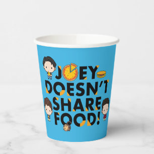 Gobelets En Papier FRIENDS™   Joey ne partage pas de nourriture Chi