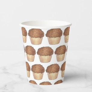 Gobelets En Papier Fruit Fraîche Croustillant Muffin Vente de pain Fo