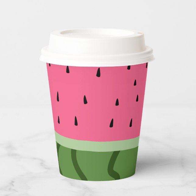 Gobelets En Papier Fruit Watermelon (Recto)