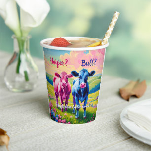 Gobelets En Papier Fun Heifer ou Bull Genre Revela
