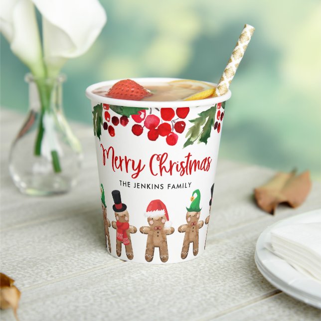 Gobelets En Papier Fun Joyeux Noël fêté tasse papier (Insitu)
