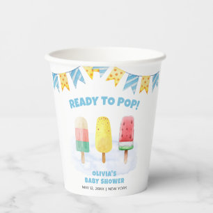 Gobelets En Papier Fun Popcicle Prêt à pop Baby shower de crème glacé