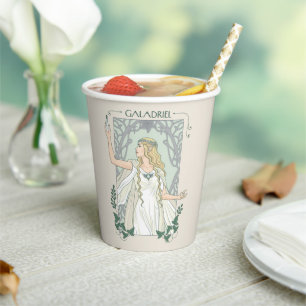 Gobelets En Papier Galadriel Lumière de Valinor Graphique