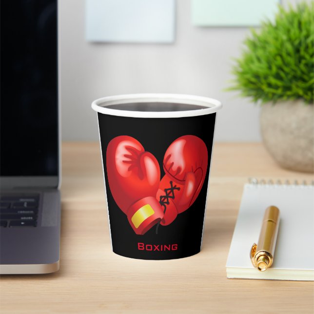 Gobelets En Papier Gants de boxe Design Paper Cup (Insitu)