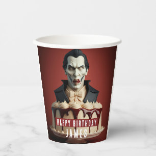 Gobelets En Papier Gâteau de crème à thème Dracula Vampire - Annivers