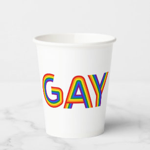 GOBELETS EN PAPIER GAY