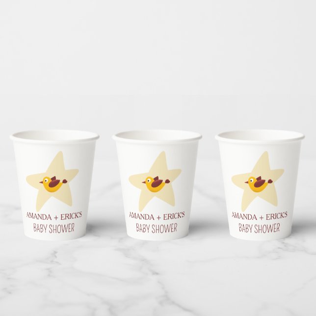 Gobelets En Papier Gender Neutral Baby Shower Cup (Multi)
