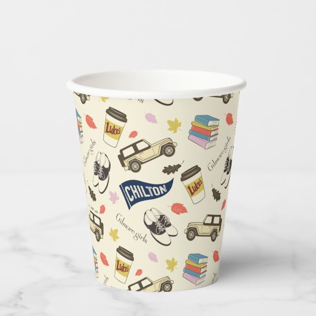 Gobelets En Papier Gilmore Girls Modèle Automne Chilton (Recto)