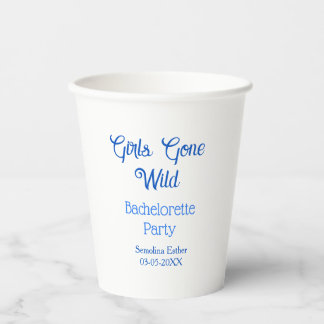 Gobelets En Papier girls gone wild bachelorette party blue name retro
