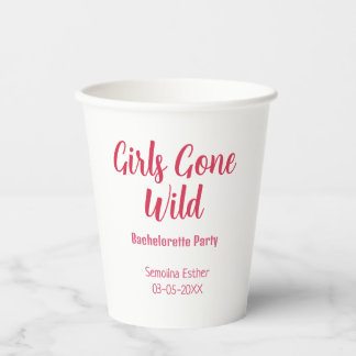 Gobelets En Papier girls gone wild bachelorette party red name retro