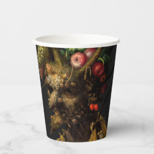Gobelets En Papier Giuseppe Arcimboldo - Quatre saisons en une tête