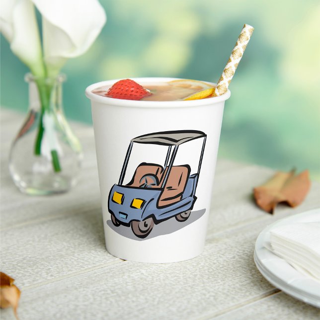 Gobelets En Papier Golf Part Fun Sport Véhicule (Créateur téléchargé)