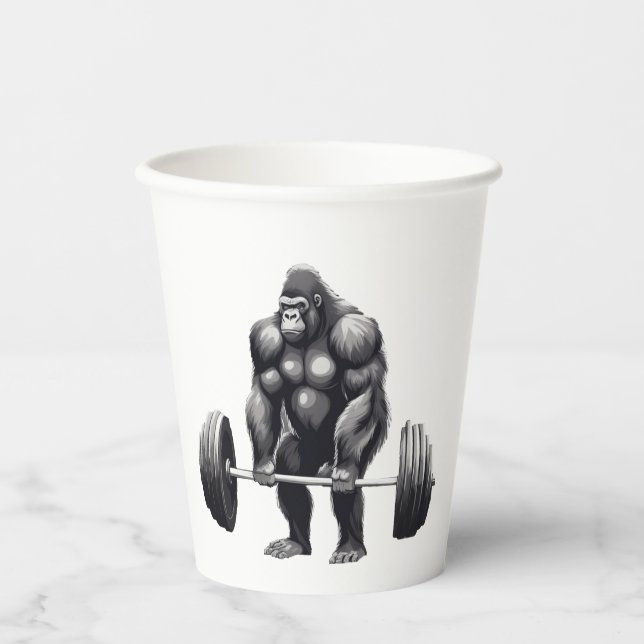 Gobelets En Papier Gorila Deadlift (Recto)