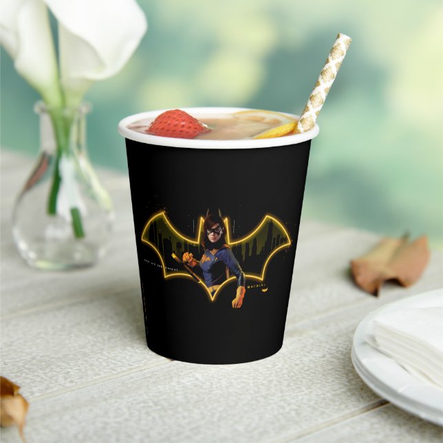 Gobelets En Papier Gotham Knights Batgirl en logo (Insitu)
