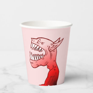 Gobelets En Papier Goule avec un beau rire