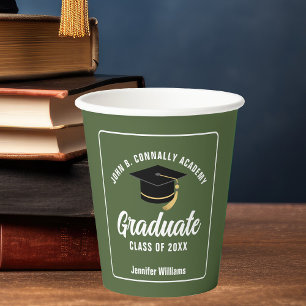 Gobelets En Papier Graduate Green de l'Armée de terre Custom 2025 Gra