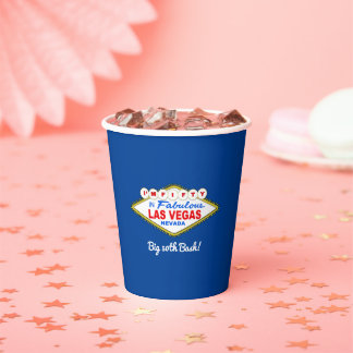 Gobelets En Papier Grand anniversaire 50 ans Las Vegas