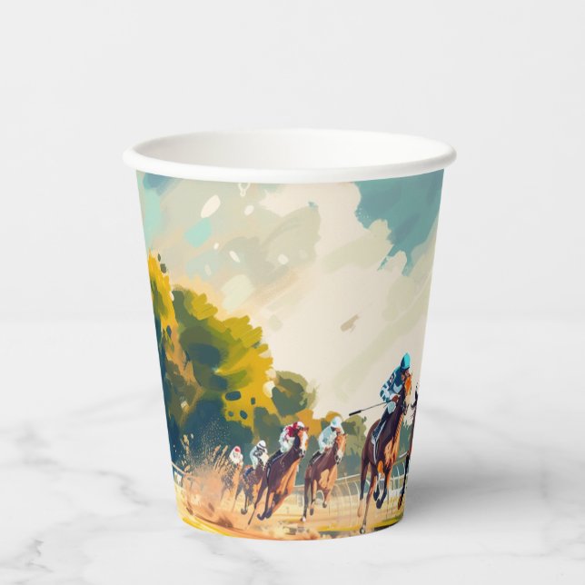 GOBELETS EN PAPIER GRANDE COUPE DE PAPIER DE COURSE "D" (Recto)