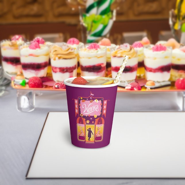 Gobelets En Papier Graphique de la boutique Wonka Candy (Cup on table)