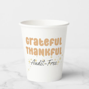 Gobelets En Papier Grateful Vérification gratuite - Drôle comptable