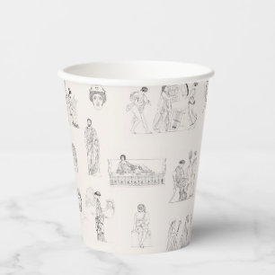 Gobelets En Papier Grèce antique Classique Histoire grecque Motif