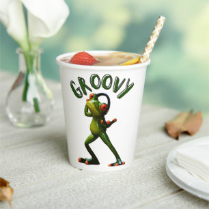 Gobelets En Papier Grenouille verte super