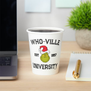 Gobelets En Papier Grille Who-ville University Est 1957
