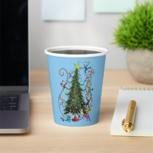 Gobelets En Papier Grinch Classique Sapin de Noël de Whoville