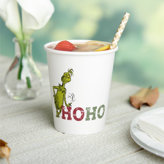 Gobelets En Papier Grinch | Ho Ho Ho (Insitu)
